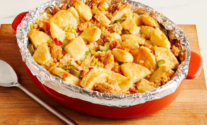 Fried Chicken & Biscuit Stuffing Recipe